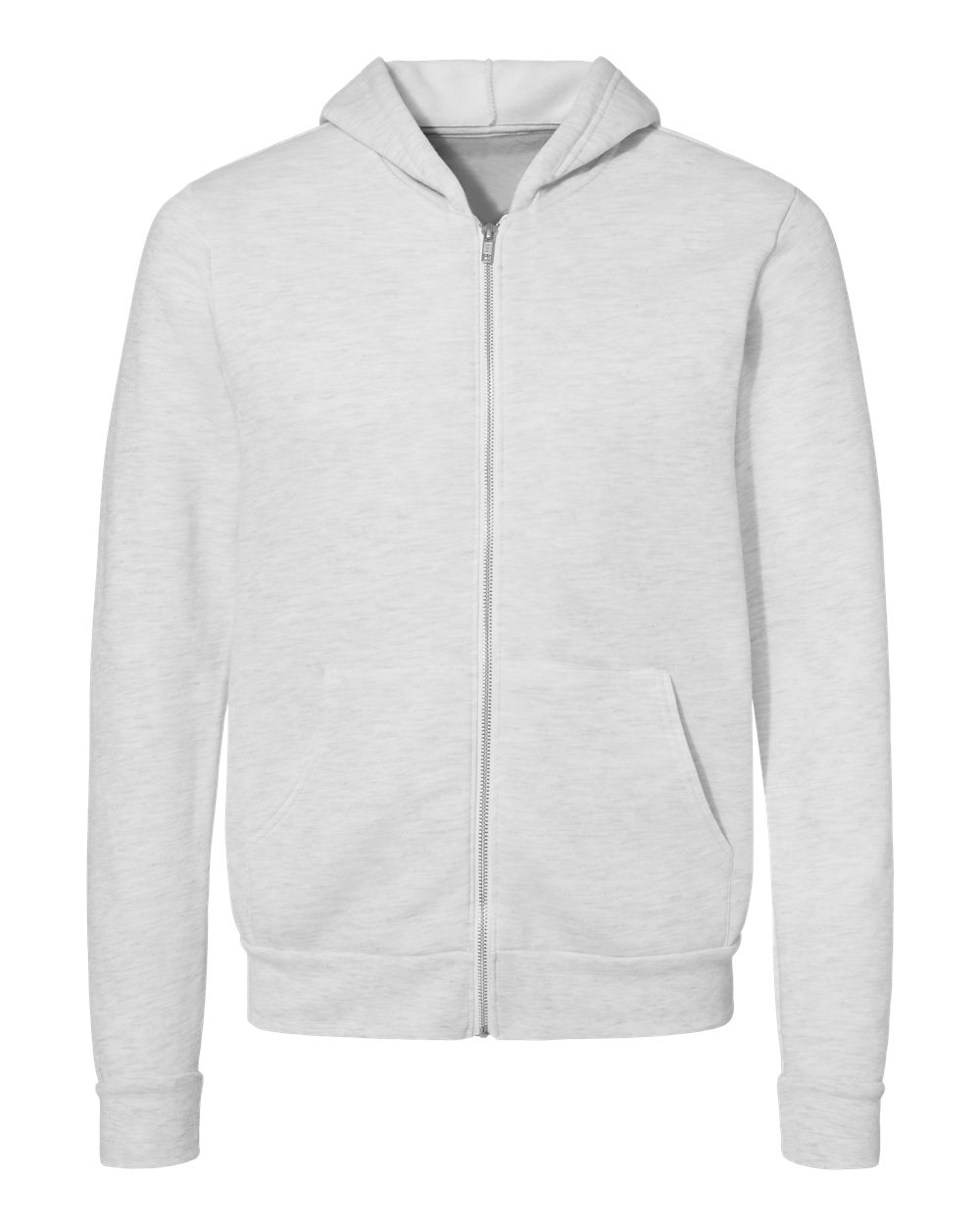 Unisex Light weight Cotton Blend Zipper Hoodie