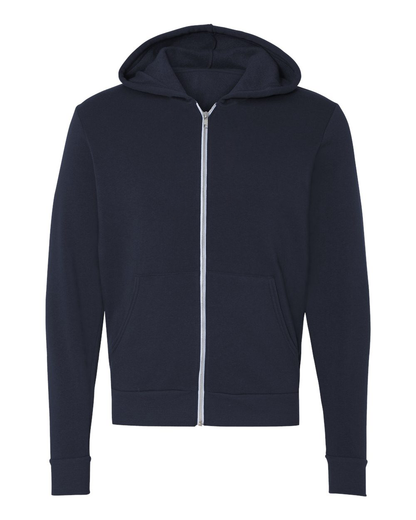 Unisex Light weight Cotton Blend Zipper Hoodie