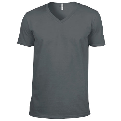 Men's Heavyweight V-Neck Cotton T-shirt