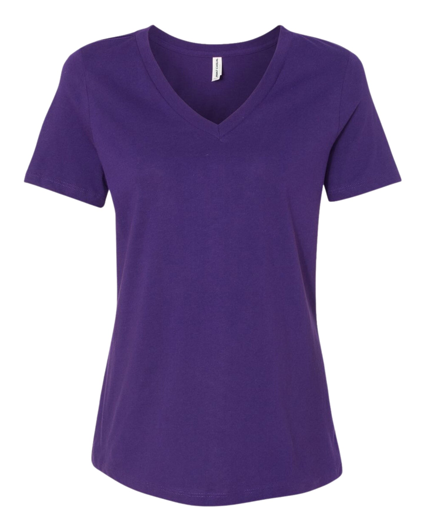 Women's V Neck Midweight Cotton Blend T-Shirt