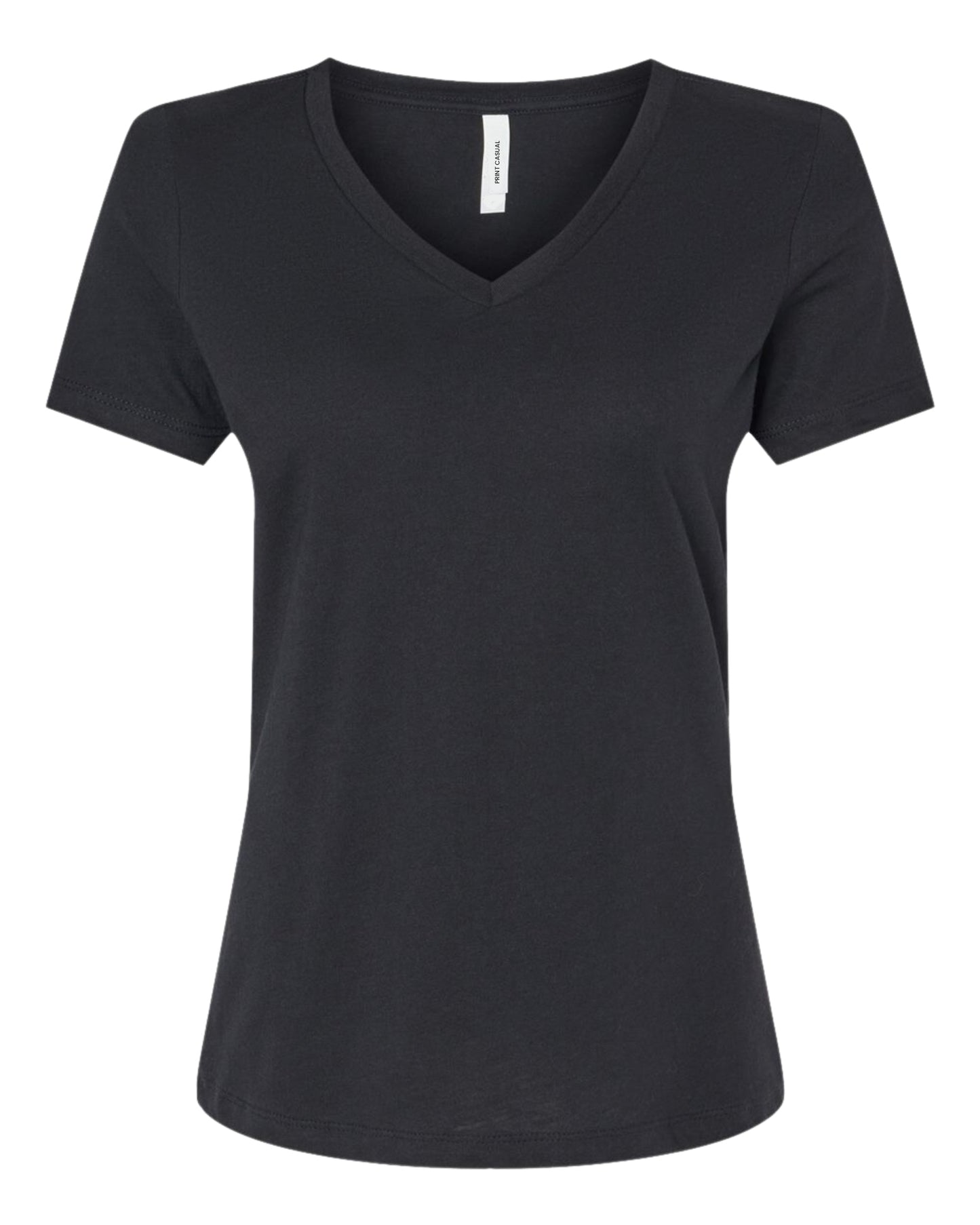 Women's V Neck Midweight Cotton Blend T-Shirt