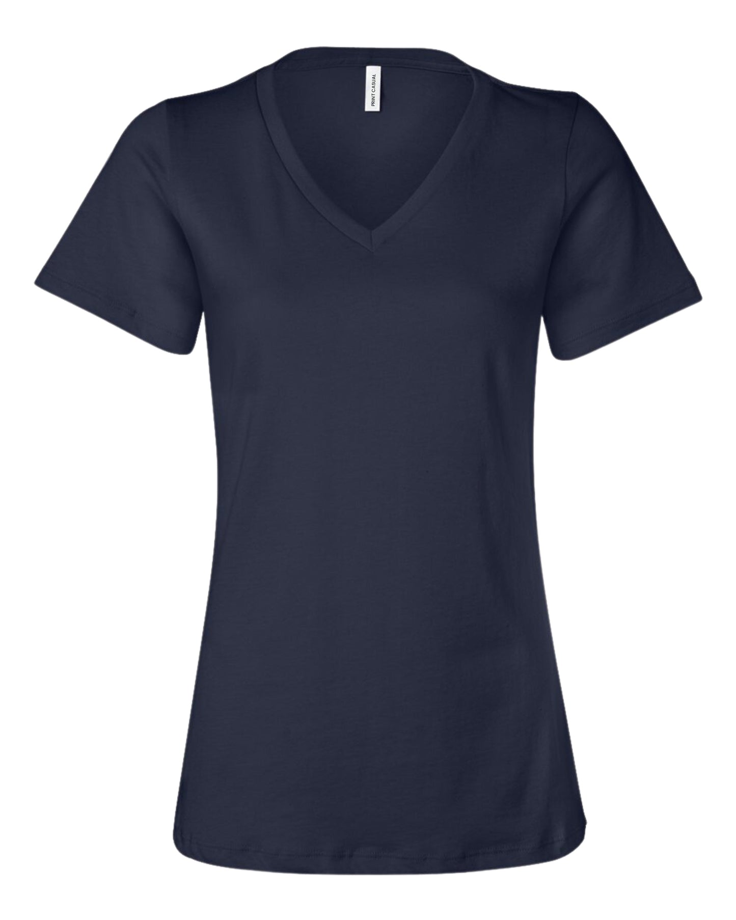 Women's V Neck Midweight Cotton Blend T-Shirt