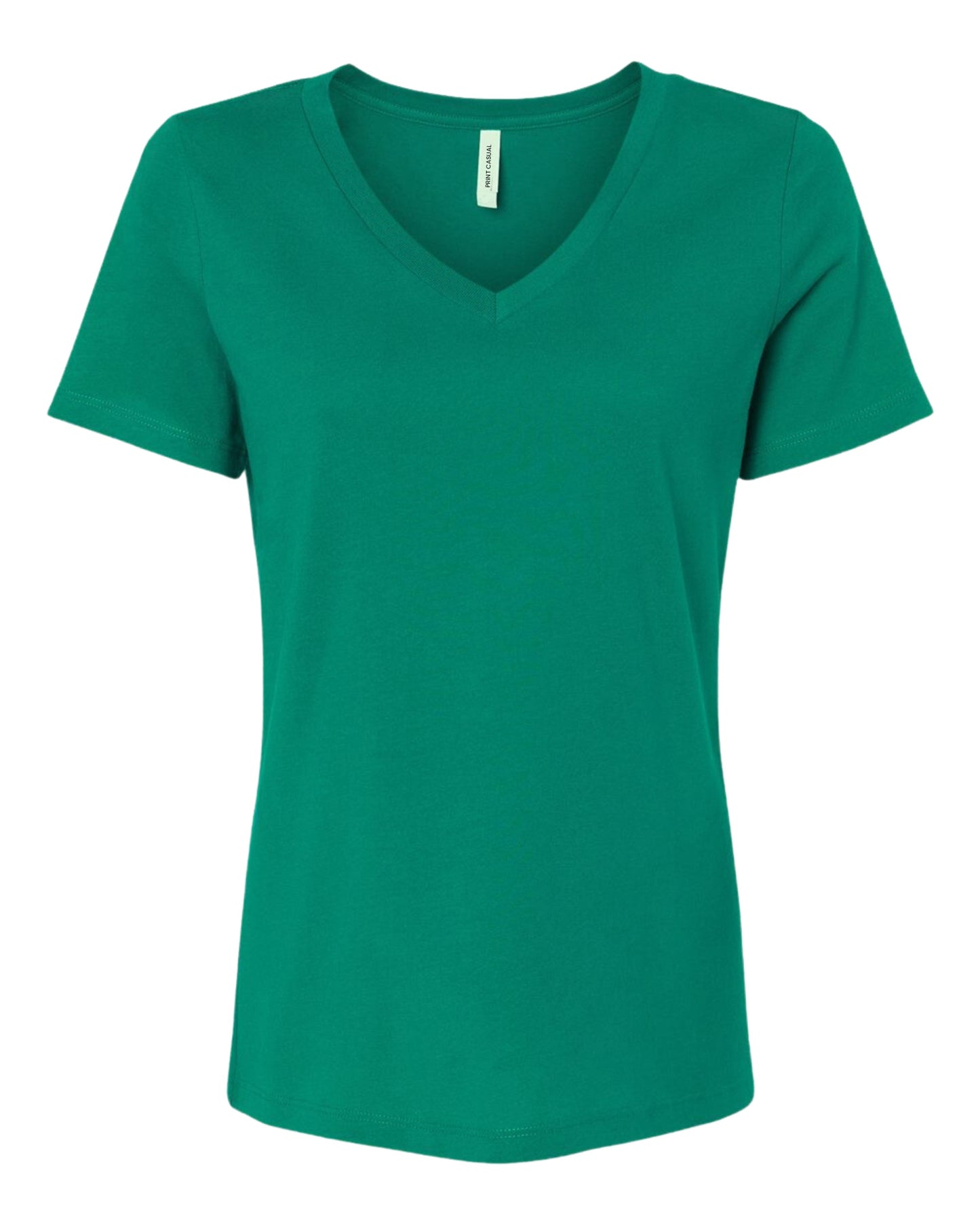 Women's V Neck Midweight Cotton Blend T-Shirt