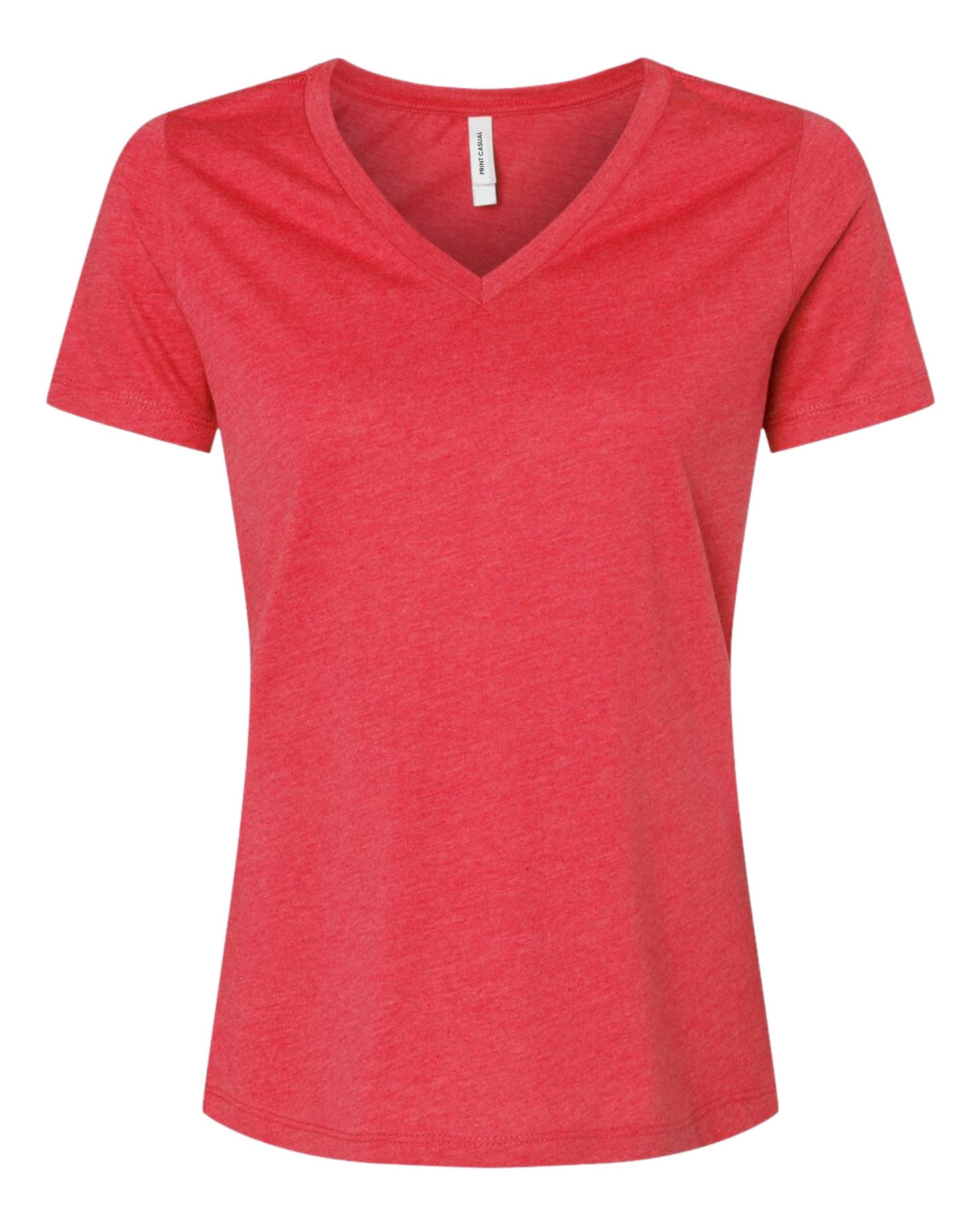 Women's V Neck Midweight Cotton Blend T-Shirt