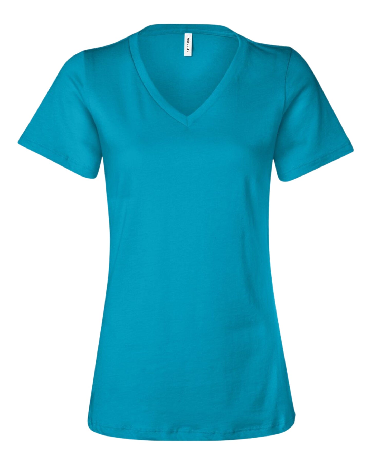 Women's V Neck Midweight Cotton T-Shirt