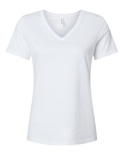 Women's V Neck Midweight Cotton T-Shirt