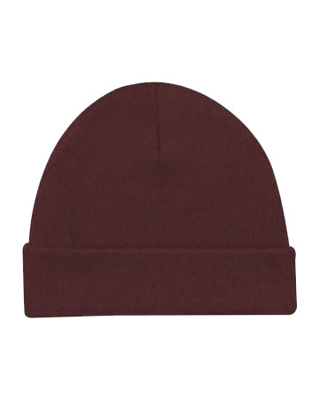 Maroon Acrylic Beanie Hat